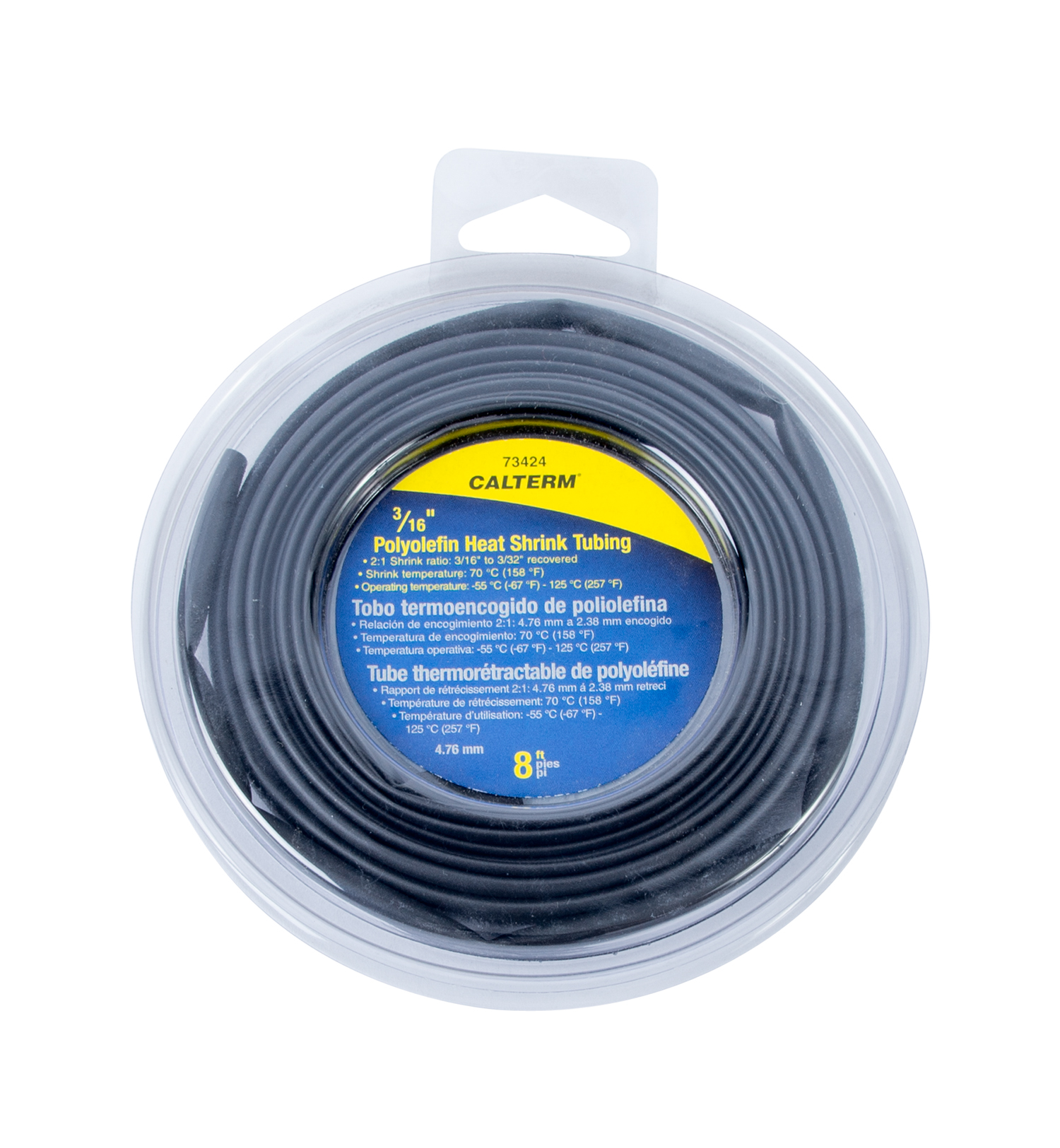 5 Feet Black 2mm Polyolefin Heat Shrink Tubing – 2:1 Ratio – Made In USA